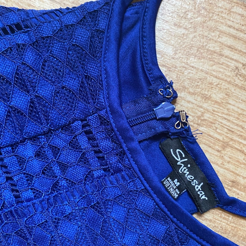 Royal Blue Razor Back Maxi Dress - Picture 3 of 8
